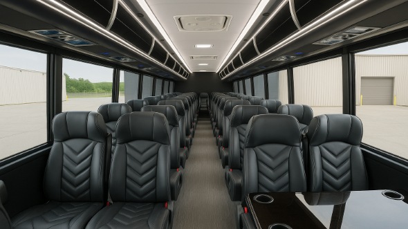 Interior of Charter Bus Company Florissant's 20 Passenger Mini bus in Florissant