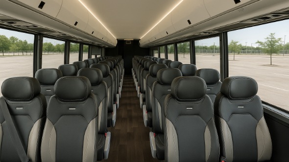 Interior of Charter Bus Company Florissant's 25 Passenger Mini bus in Florissant