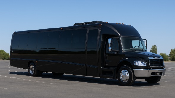Exterior of Charter Bus Company Florissant's 28 Passenger Mini bus in Florissant