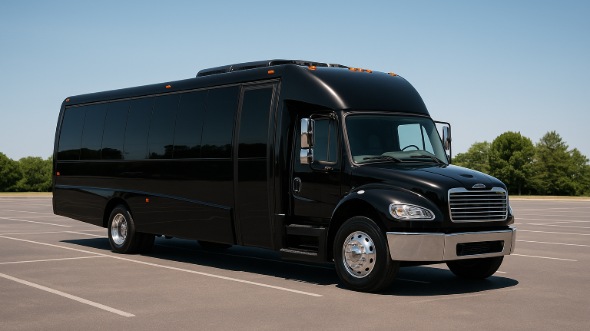 Exterior of Charter Bus Company Ballwin's 35 Passenger Minibus in Ballwin