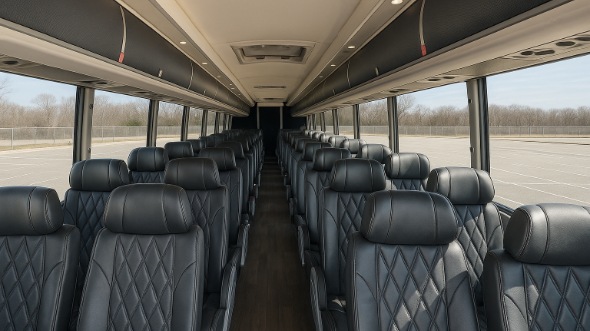 florissant 50 passenger charter bus inside