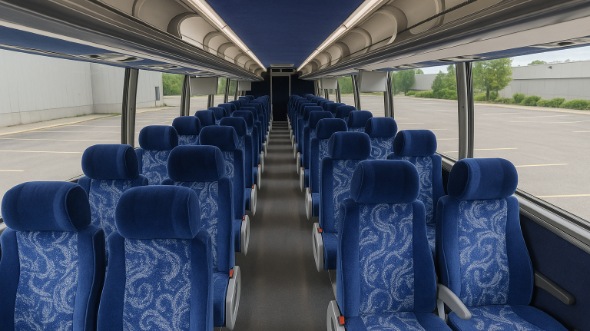 florissant 56 passenger charter bus inside
