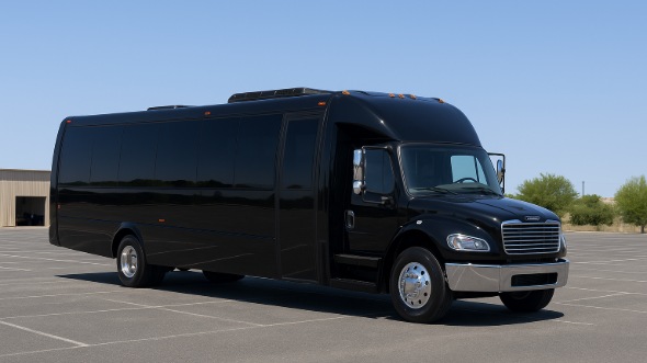 Exterior of Charter Bus Company Florissant's Party Bus in Florissant